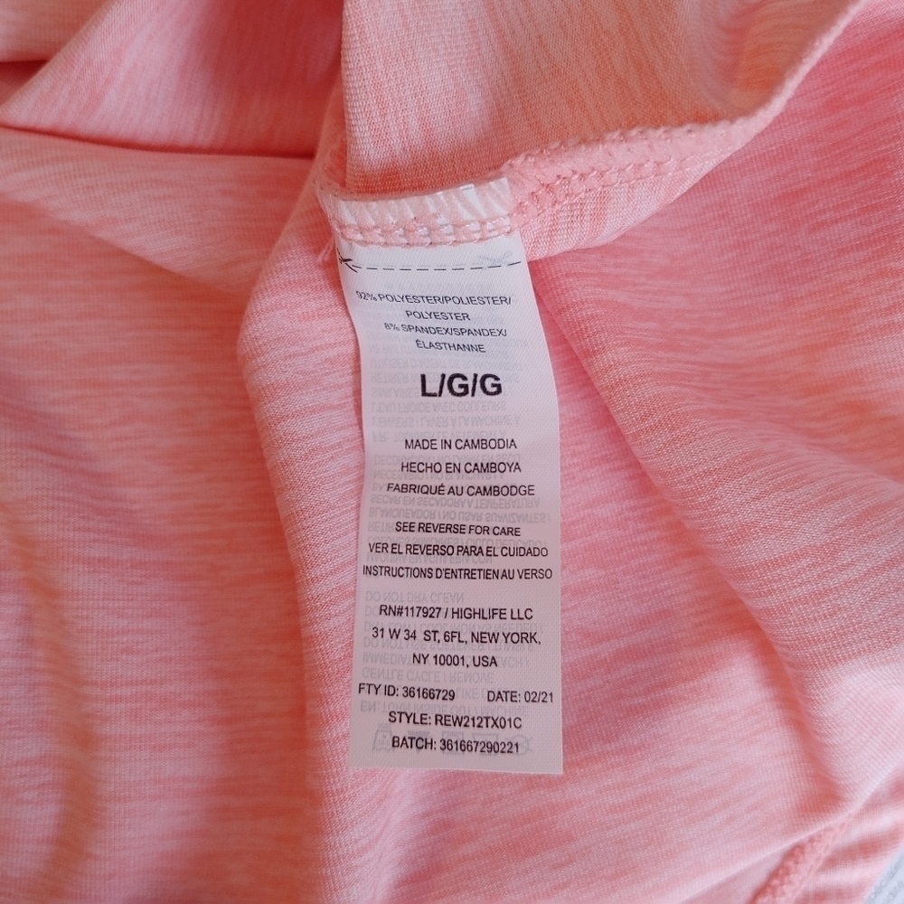 NWT Reebok Women's Peach RacerBack Active Tank - Picture 4 of 12